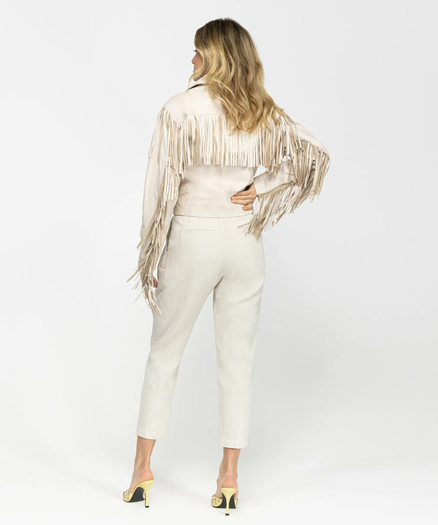 IBANA Bardeau Antique White- Leren Jassen