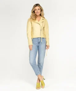 IBANA Brenna Buttery Yellow- Leren Jassen