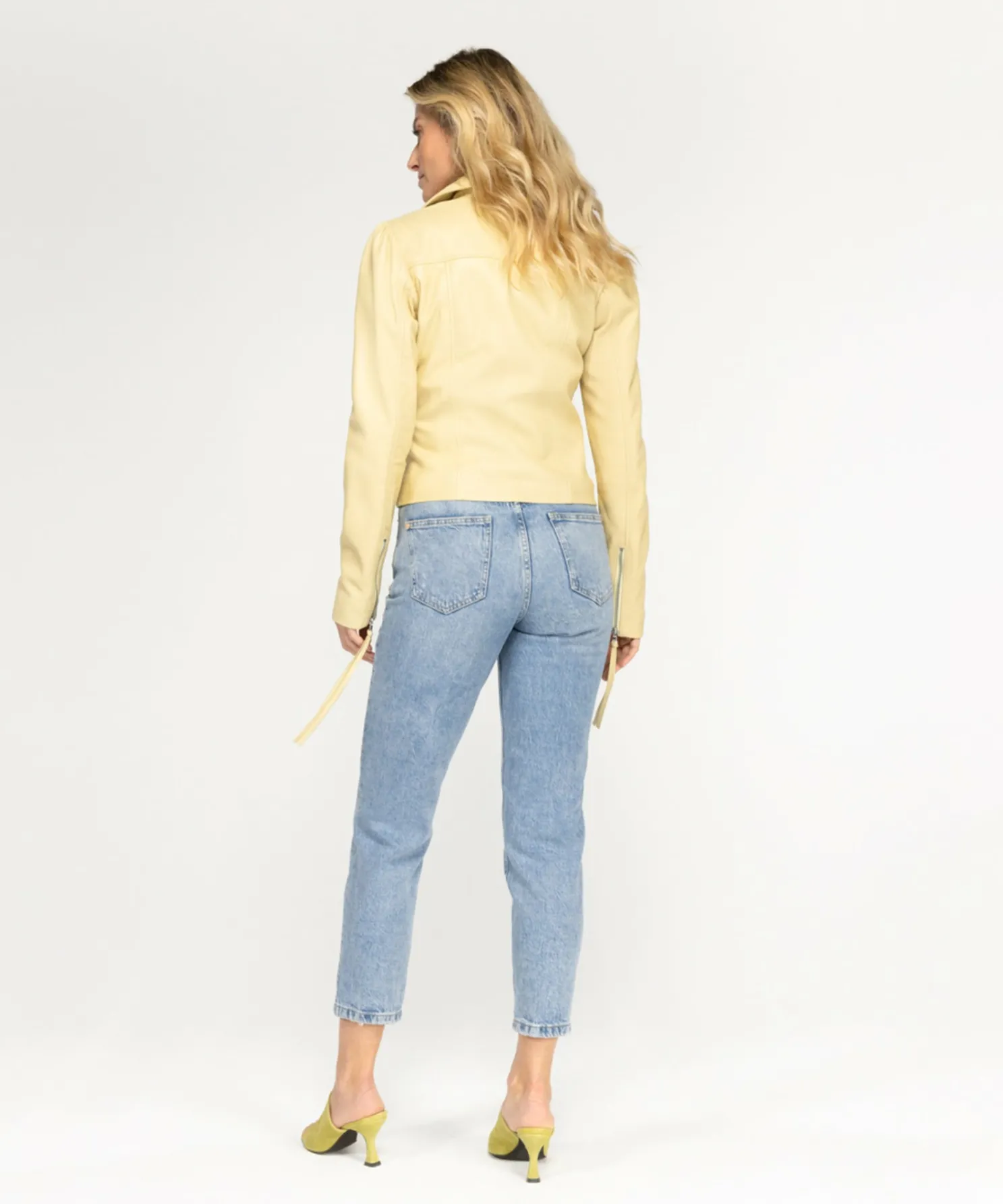 IBANA Brenna Buttery Yellow- Leren Jassen