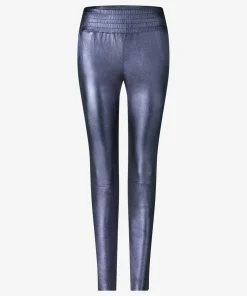 IBANA Colette Metallic Marine Blue- Mid Waist