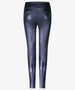 IBANA Colette Metallic Marine Blue- Mid Waist