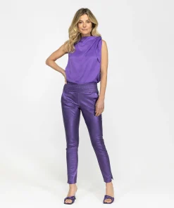 IBANA Colette Metallic Violet- Leggings