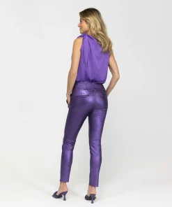 IBANA Colette Metallic Violet- Leggings