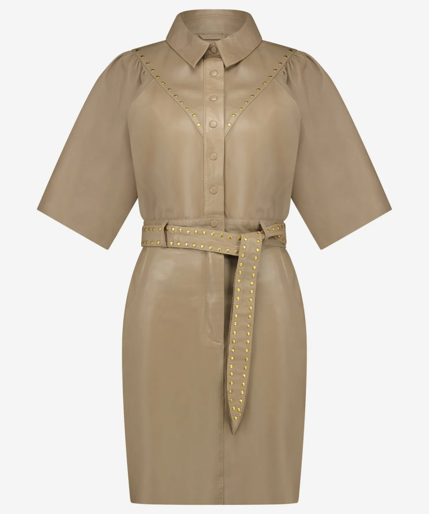 IBANA Daisy Taupe- Mini Jurken