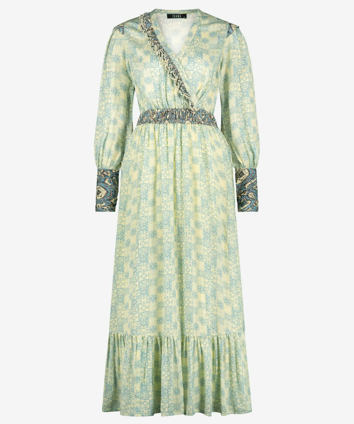 IBANA Dalan Print Floral Reversed- Midi Jurken