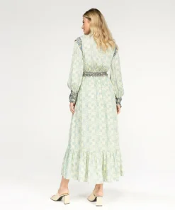 IBANA Dalan Print Floral Reversed- Midi Jurken