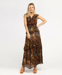 IBANA Damine Print Patch- Midi Jurken