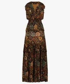 IBANA Damine Print Patch- Midi Jurken