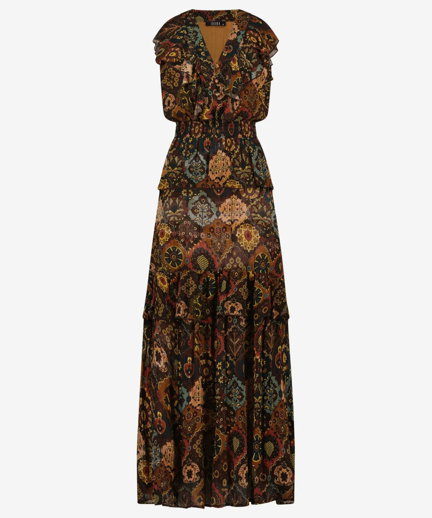 IBANA Damine Print Patch- Midi Jurken