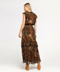 IBANA Damine Print Patch- Midi Jurken