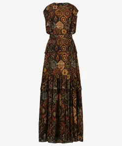 IBANA Damine Print Patch- Midi Jurken