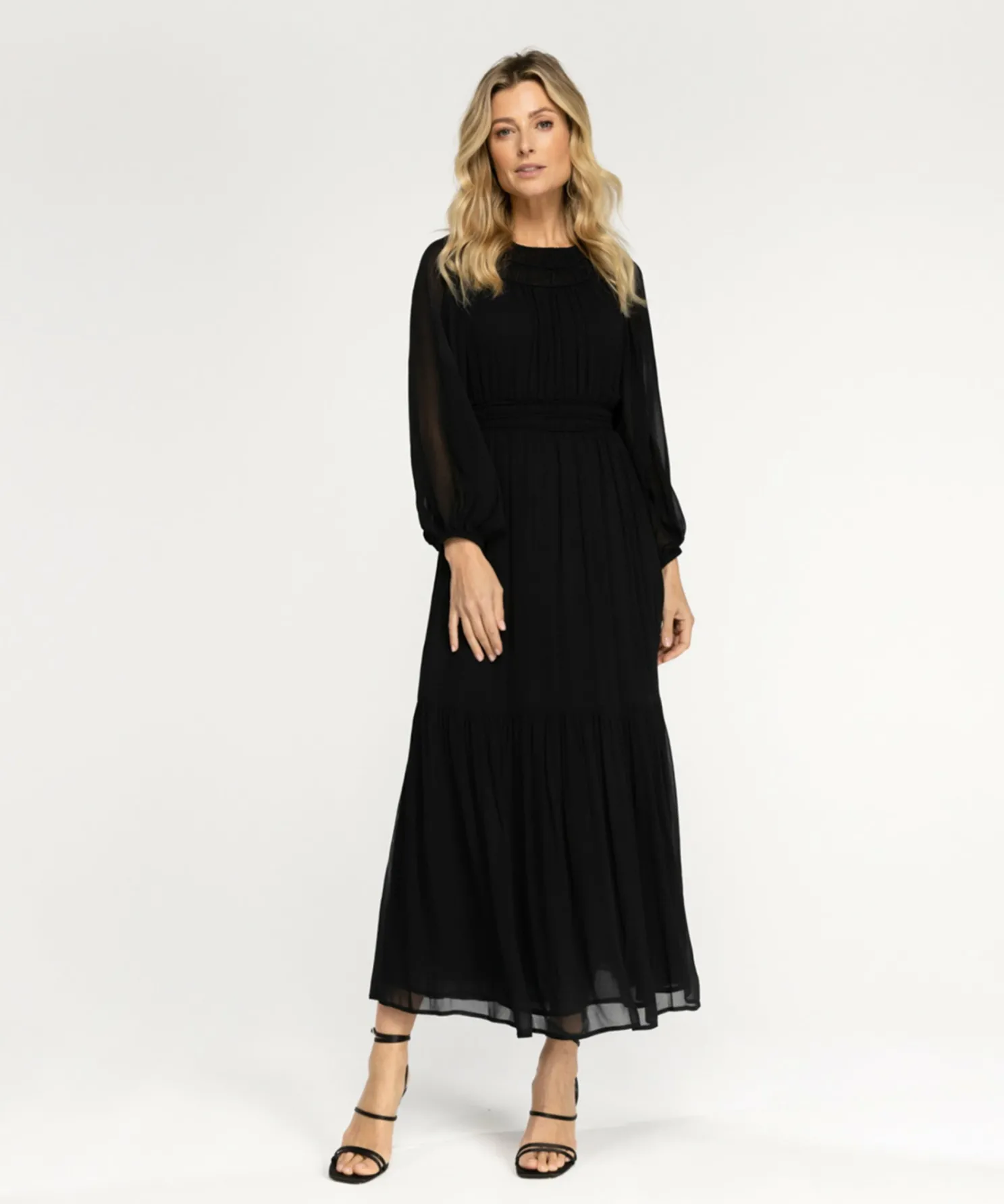IBANA Donatella Black- Maxi Jurken