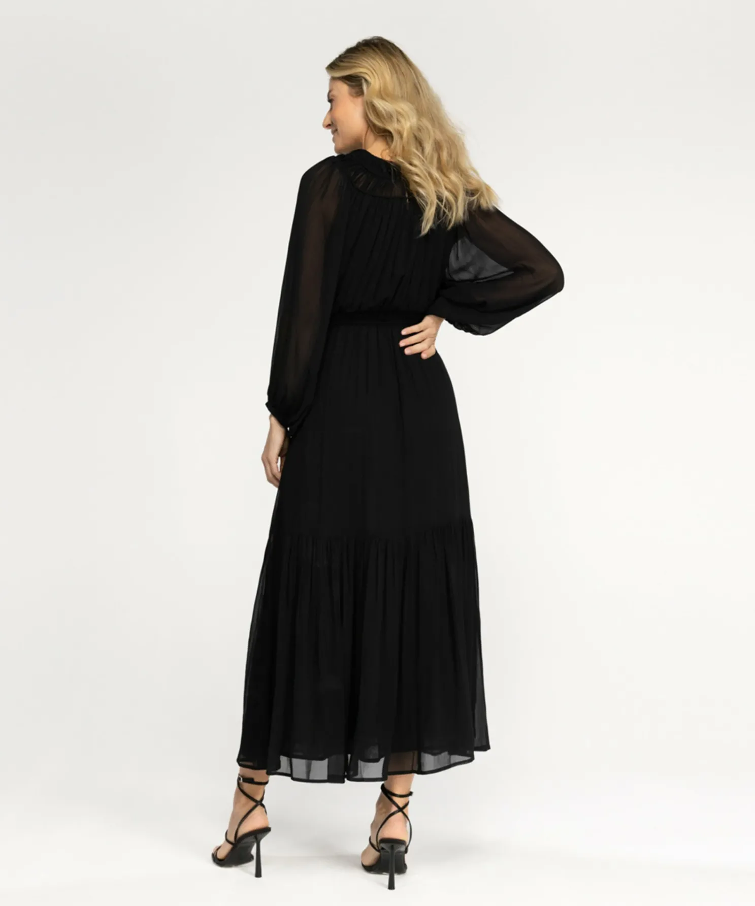 IBANA Donatella Black- Maxi Jurken
