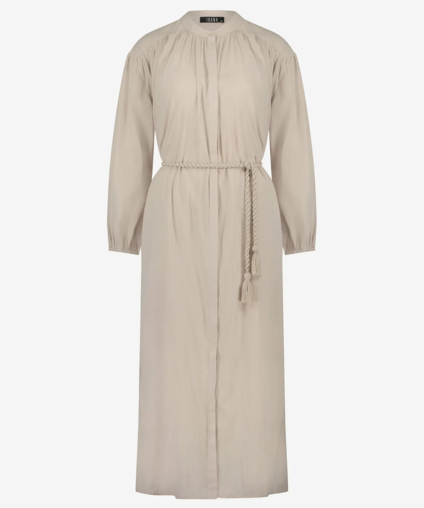IBANA Donte Almond White- Midi Jurken