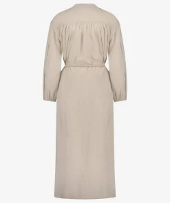 IBANA Donte Almond White- Midi Jurken