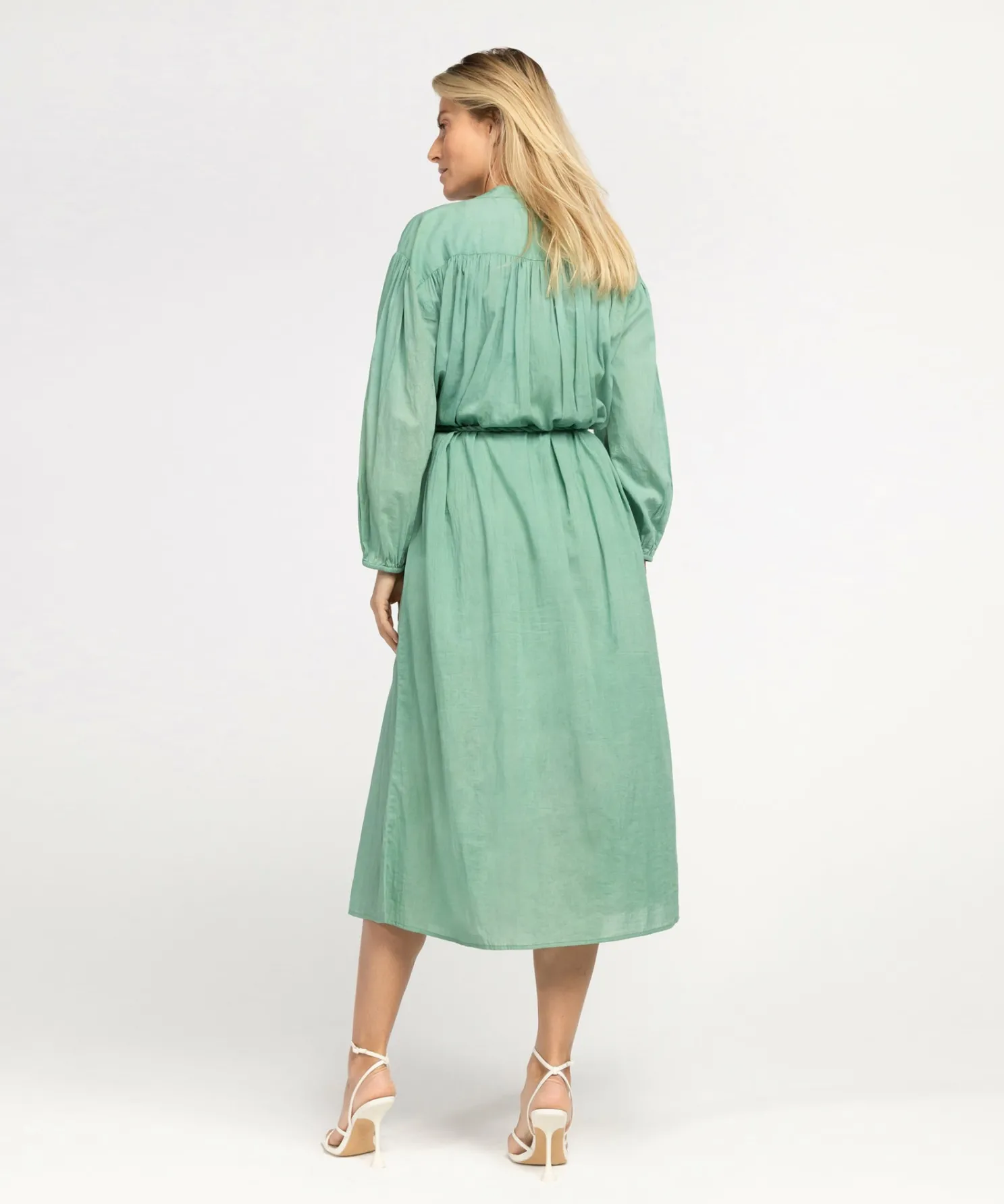 IBANA Donte Jade Green- Midi Jurken
