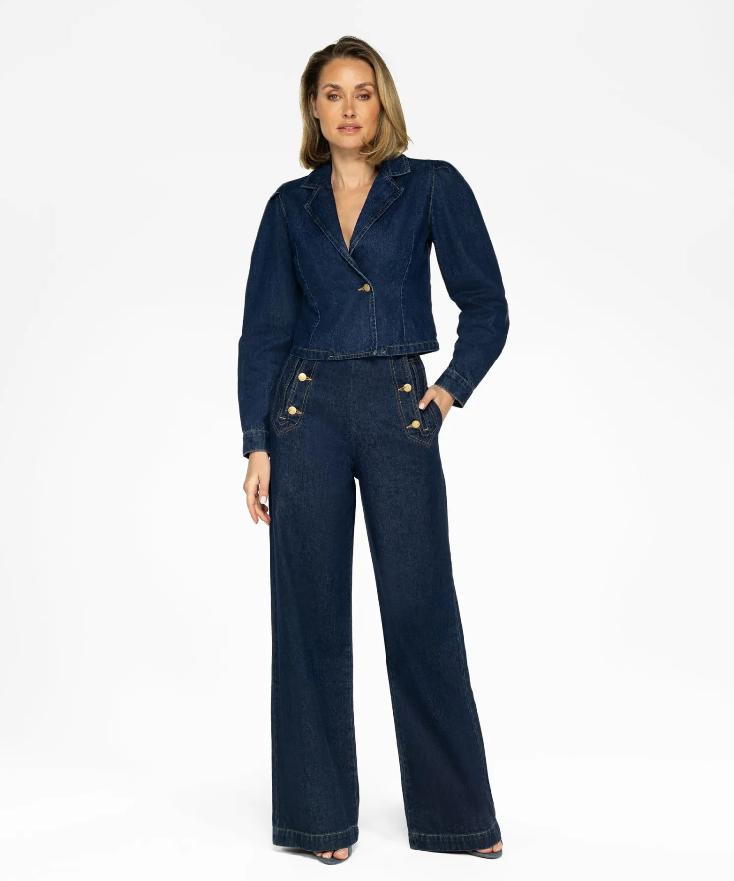 IBANA Jain Washed Denim- Non Leather