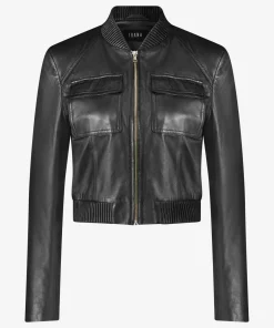 IBANA Jalou Black- Leren Jassen