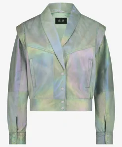 IBANA Jannah Metallic Green- Leren Jassen