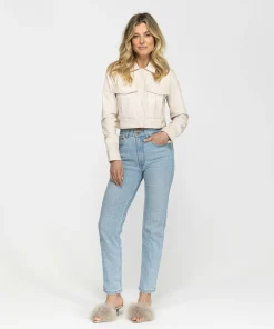 IBANA Jella Antique White- Leren Jassen
