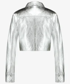 IBANA Jella Metallic Silver- Leren Jassen