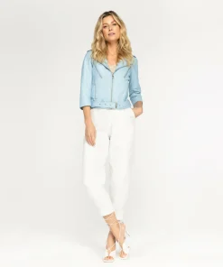 IBANA Kate Moss Crystal Blue- Leren Jassen