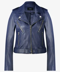 IBANA Moss Marine Blue- Leren Jassen
