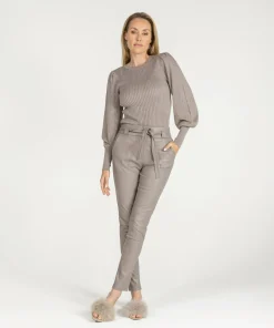 IBANA Paulina Suede Stone- High Waist