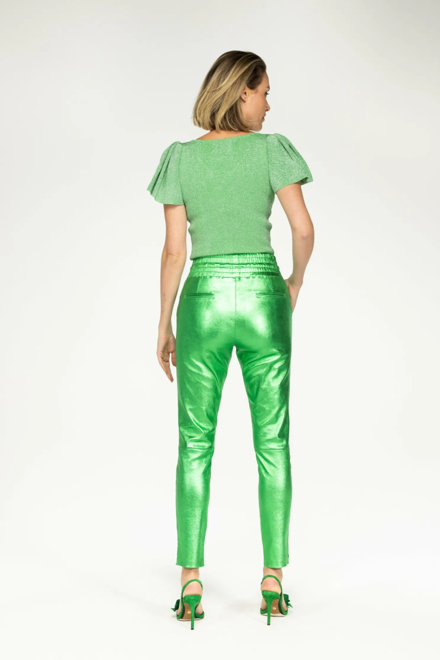 IBANA Poggy Metallic Snake Green- Spring/Summer '24