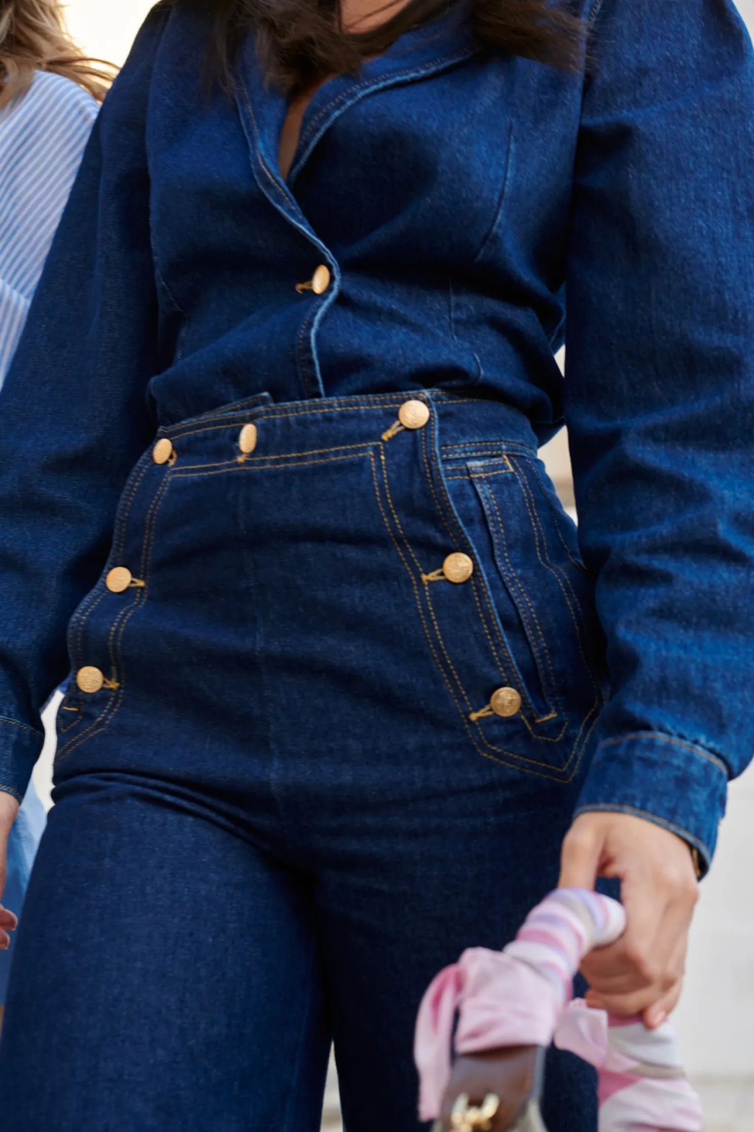 IBANA Pollo Washed Denim- Non Leather