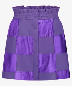 IBANA Sarida Metallic Violet- Mini Shorts & Rokken
