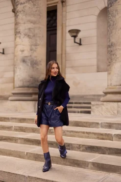 IBANA Sera Marine Blue- Mini Shorts & Rokken