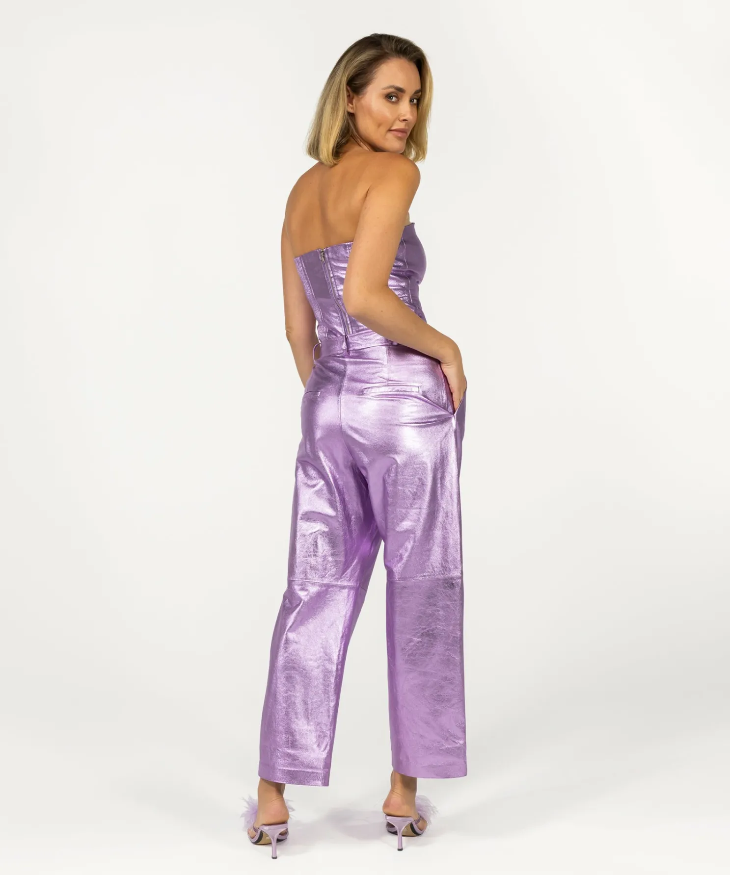 IBANA Taar Metallic Soft Lilac- Special Occasions