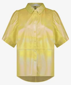 IBANA Tasha Metallic Buttery Yellow- Blouses
