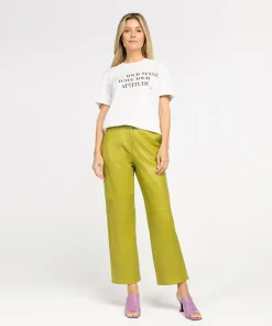 IBANA Tee Attitude Antique White With Wild Rosse- Tops