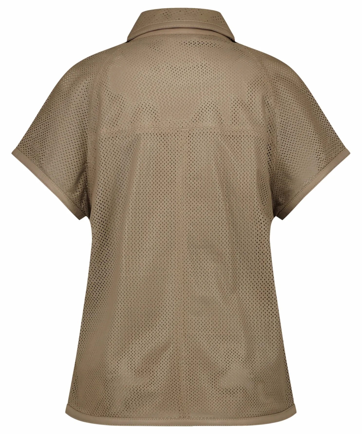 IBANA Tova Taupe- Leren Tops & Blouses